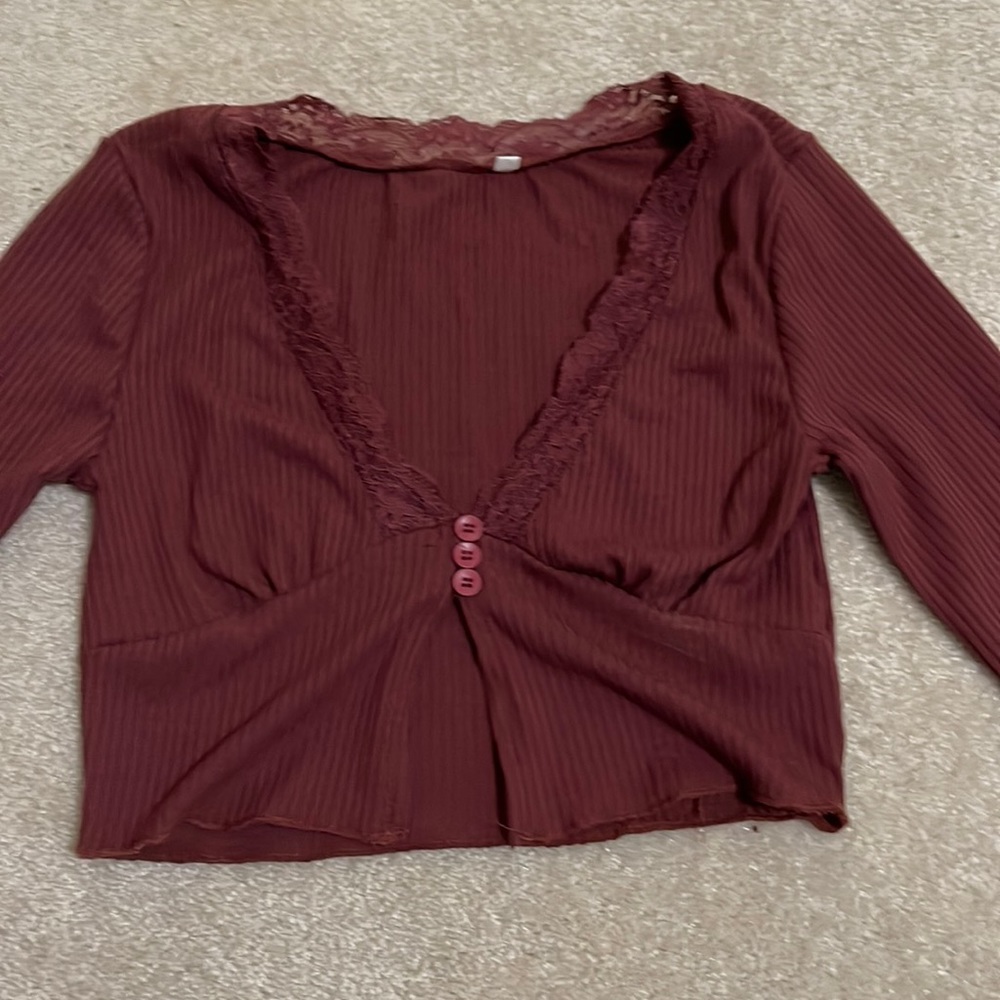 Split front shirt